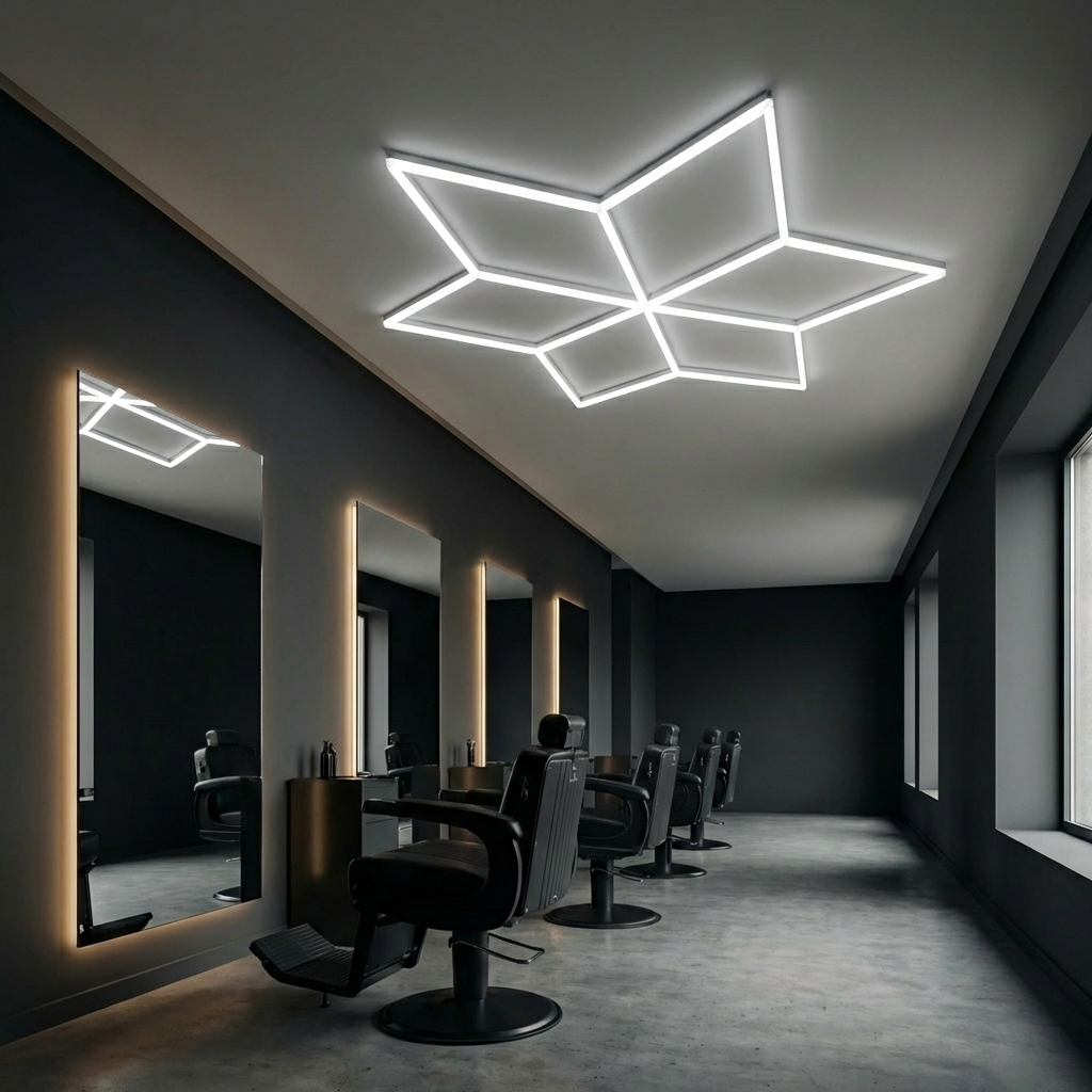 Leduri frizerie hexagon LED 6 honeycomb 6500K