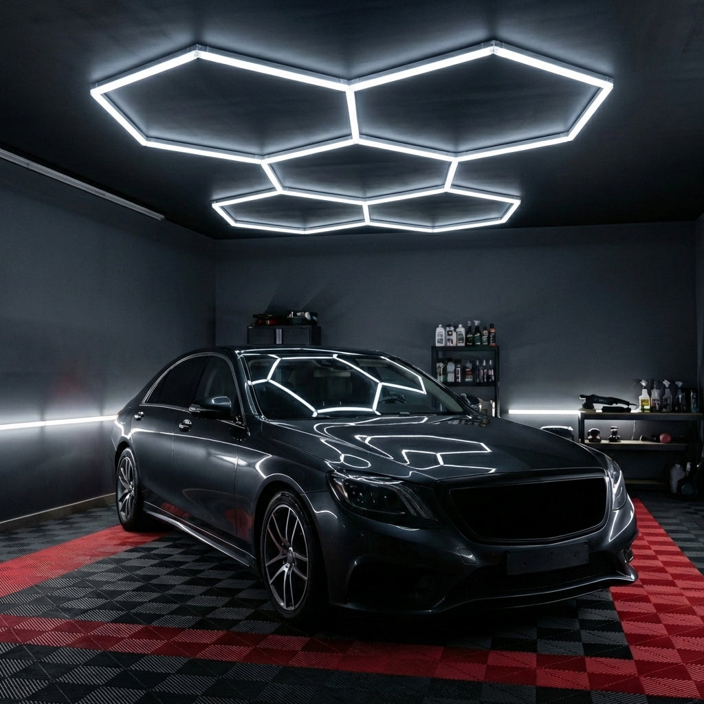 Sistem hexagon LED 5 honeycomb pentru detailing auto