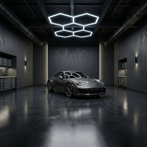 Hexagon LED 192W iluminat showroom auto 6500K