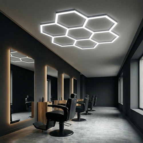 Leduri frizerie hexagon LED 7 honeycomb 6500K