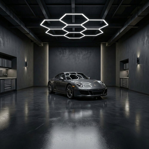 Hexagon LED 240W iluminare showroom auto 6500K