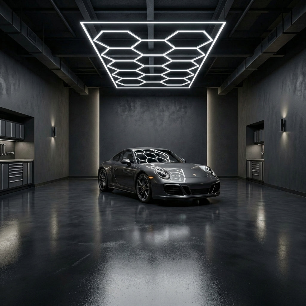 Hexagon LED 672W iluminat showroom auto 6500K