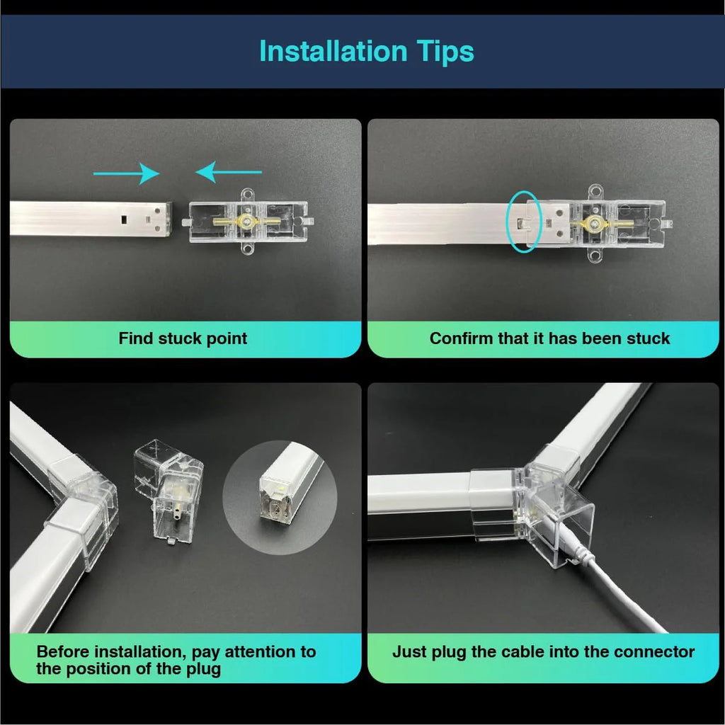 Hexagon LED, 240W, 7 x honeycomb, lumina rece, 6500k, 244x235x3cm