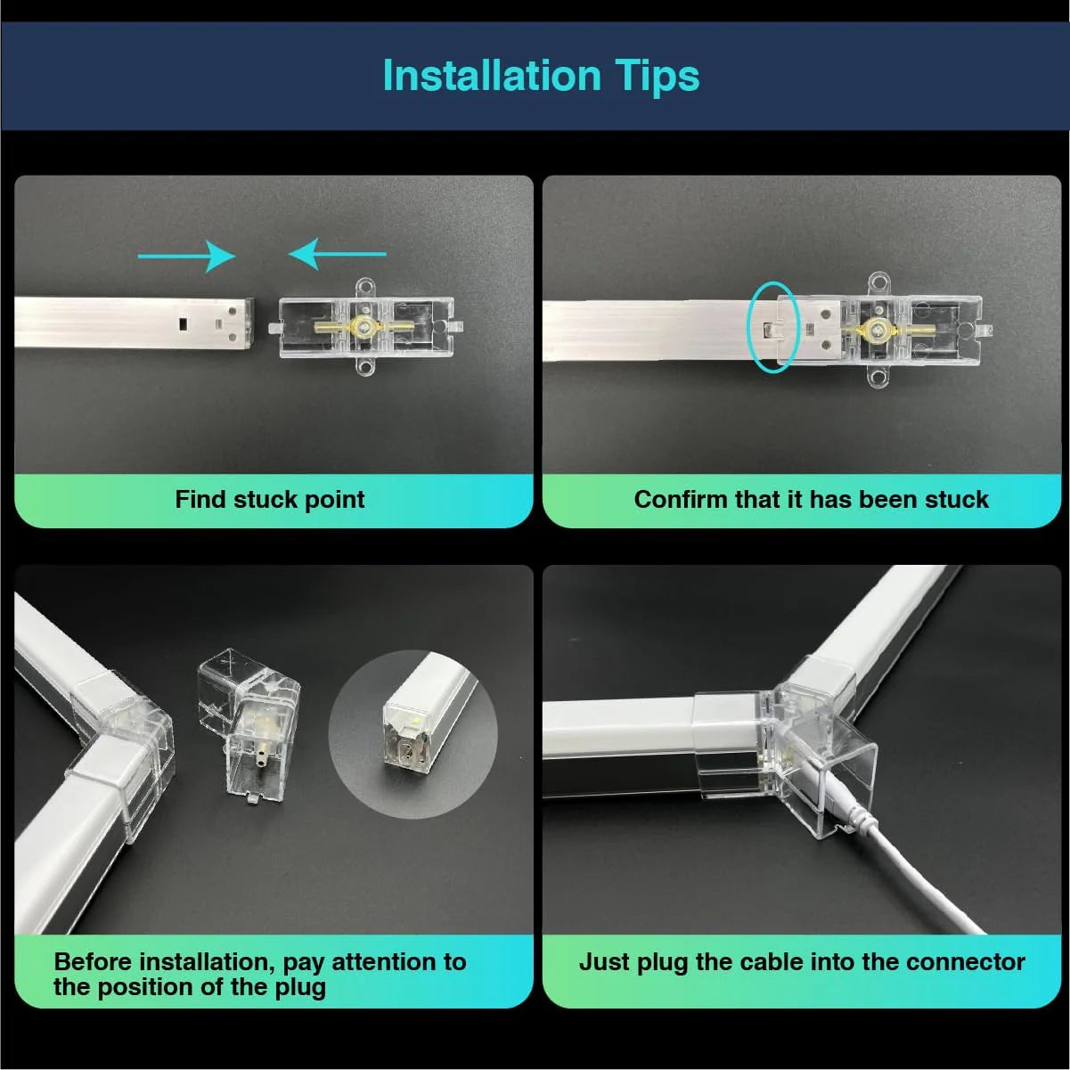 Hexagon LED, 240W, 7 x honeycomb, lumina rece, 6500k, 244x235x3cm